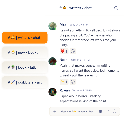 Community chat interface